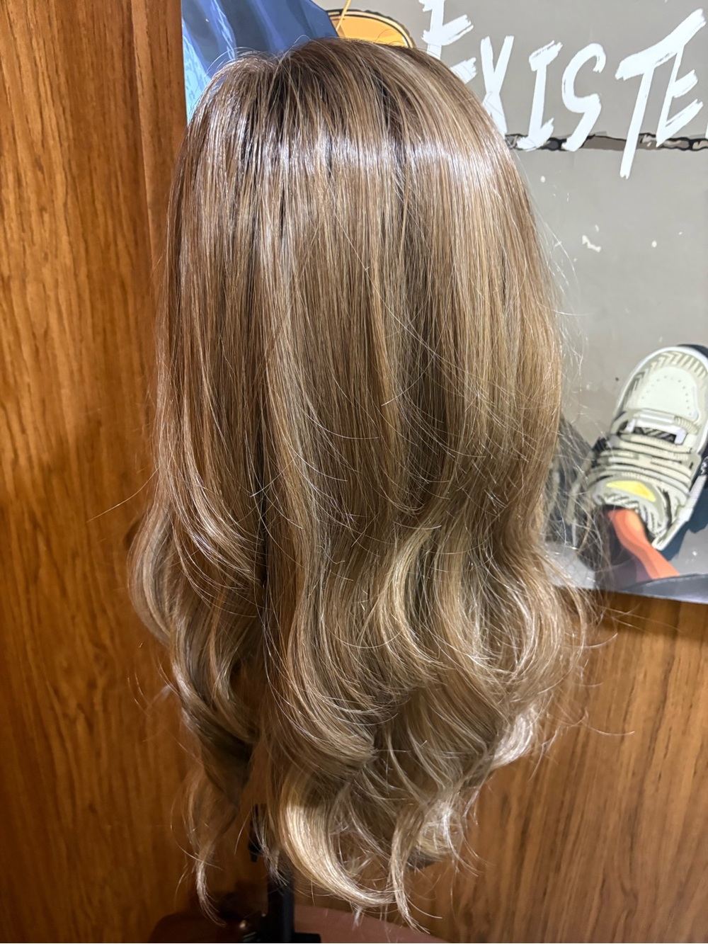 High quality heat friendly synthetic fiber wig 13x4 - Picture 7 of 10